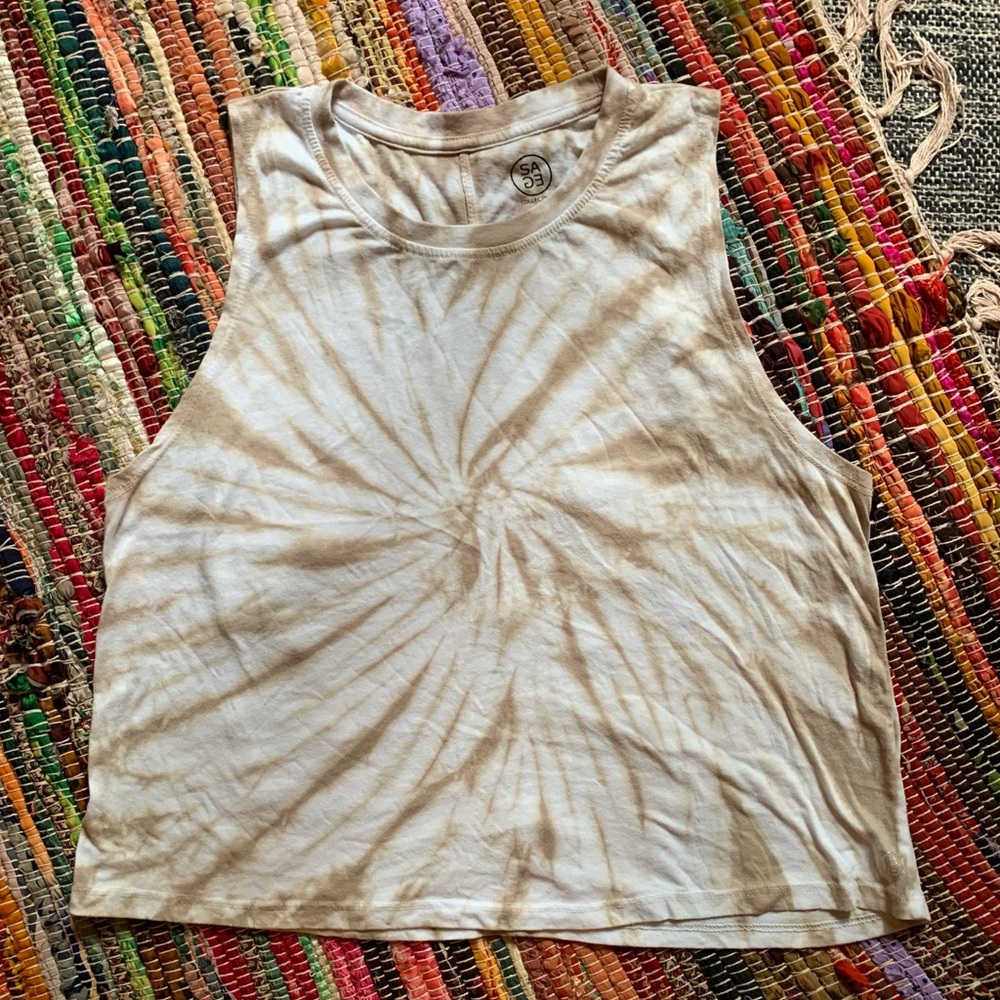 Neutral Tie Dye Workout Tank